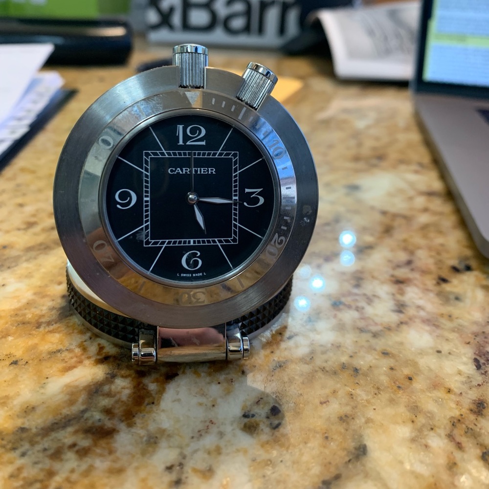 Vintage Cartier pasha travel clock